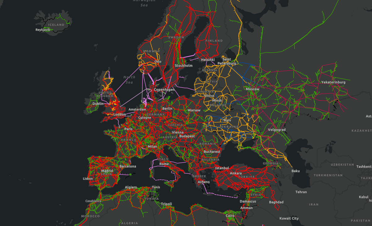 Live European Electricity Interconnector Dashboard - Serverless - Image 2