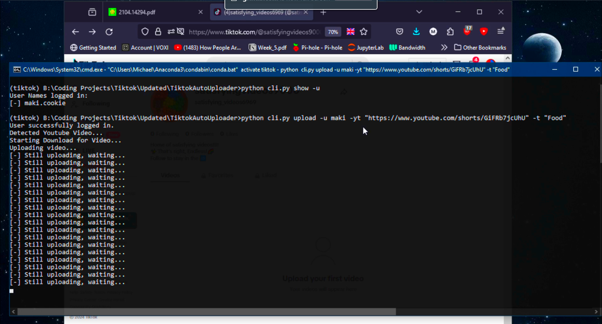 TikTok Auto Uploader - 937⭐ on GitHub - Image 1